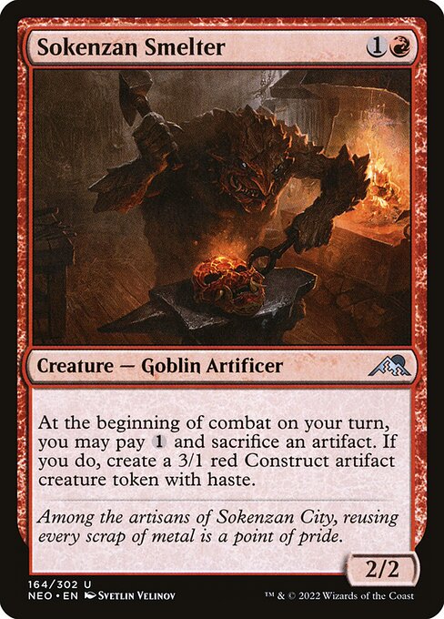 Sokenzan Smelter - Kamigawa: Neon Dynasty Magic card