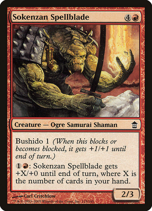 Sokenzan Spellblade - Saviors of Kamigawa Magic card
