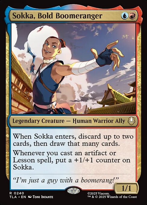Sokka, Bold Boomeranger - Avatar: The Last Airbender Magic card