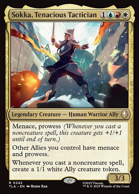 Sokka, Tenacious Tactician - Avatar: The Last Airbender (#242) - Illustrated by Robin Har - Magic: The Gathering Card