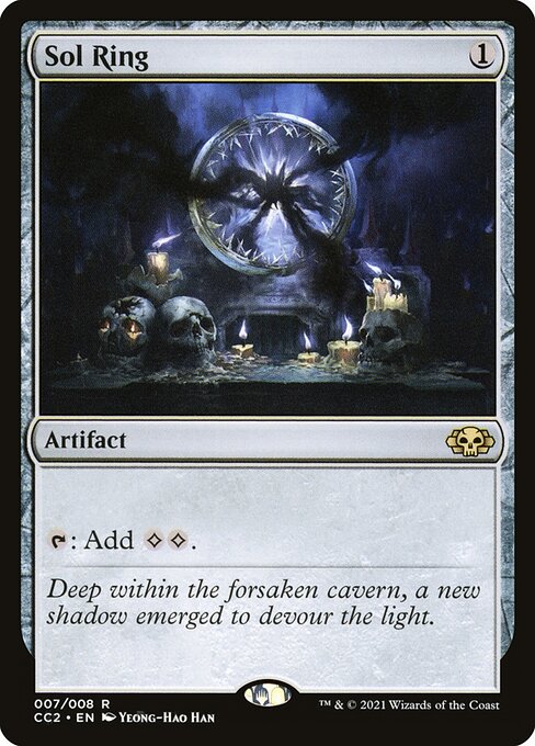 Anello Solare (Sol Ring) - Zendikar Rising Commander (#120) - Illustrated by Mike Bierek - Magic: The Gathering Card