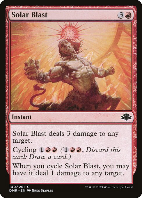 Solar Blast - Dominaria Remastered Magic card