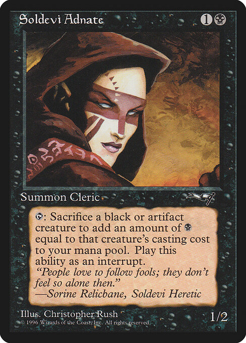 Soldevi Adnate - Alliances Magic card