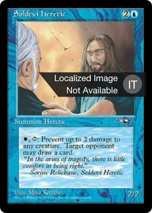 Eretico di Soldevi (Soldevi Heretic) - Alliances (#33a) - Illustrated by Mike Kimble - Magic: The Gathering Card