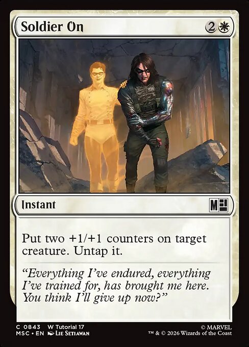 Soldier On - Marvel Super Heroes Commander Magic card