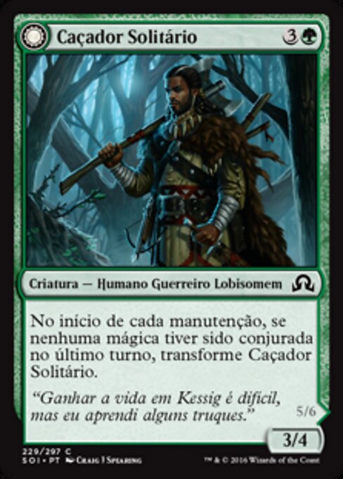 Solitary Hunter // One of the Pack - Shadows over Innistrad (#229) - Illustrated by Craig J Spearing - Magic: The Gathering Card