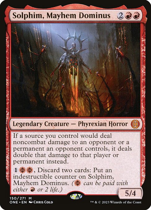 Solphim, Mayhem Dominus - Phyrexia: All Will Be One Magic card