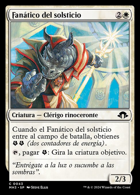 Zélateur du solstice (Solstice Zealot) - Modern Horizons 3 (#43) - Illustrated by Steve Ellis - Magic: The Gathering Card