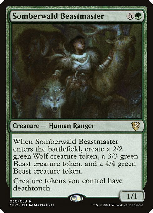 Somberwald Beastmaster - Midnight Hunt Commander Magic card