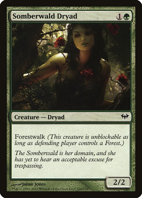 Somberwald Dryad - Dark Ascension Magic card