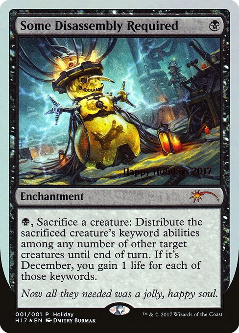 Some Disassembly Required - Happy Holidays (#17) - Illustrated by Dmitry Burmak - Magic: The Gathering Card