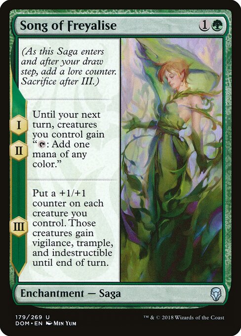 Song of Freyalise - Dominaria Magic card