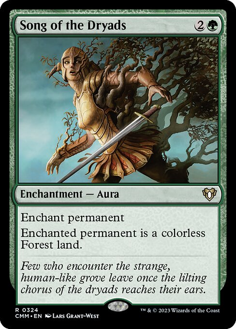 Song of the Dryads - Commander Masters Magic card
