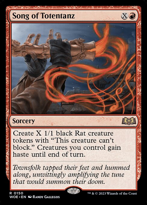 Song of Totentanz - Wilds of Eldraine (#150) - Illustrated by Randy Gallegos - Magic: The Gathering Card