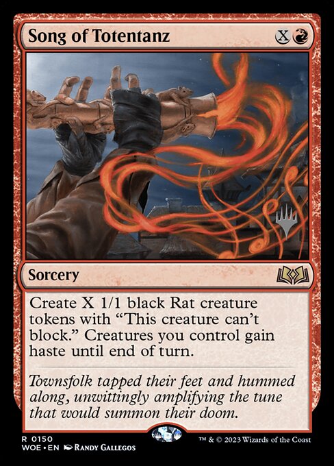 トーテンタンズの歌 (Song of Totentanz) - Wilds of Eldraine (#150) - Illustrated by Randy Gallegos - Magic: The Gathering Card