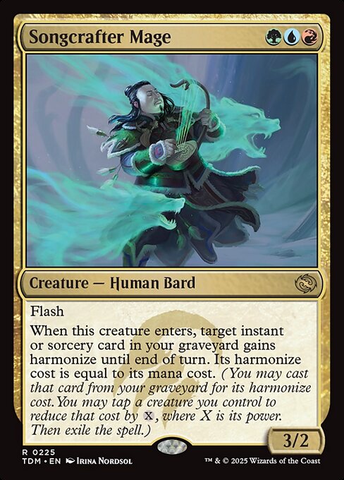Songcrafter Mage - Tarkir: Dragonstorm (#225) - Illustrated by Irina Nordsol - Magic: The Gathering Card