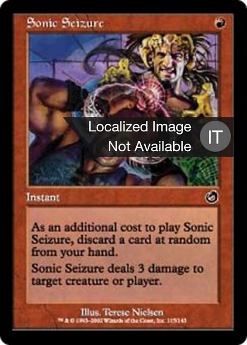 Schallschlag (Sonic Seizure) - Torment (#115) - Illustrated by Terese Nielsen - Magic: The Gathering Card