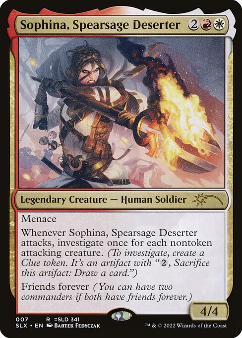 Sophina, Spearsage Deserter - Universes Within Magic card