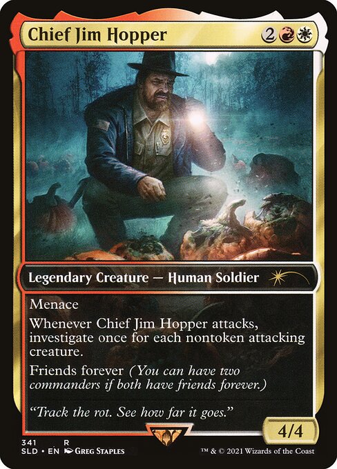 Chief Jim Hopper (Sophina, Spearsage Deserter) - Secret Lair Drop (#341) - Illustrated by Greg Staples - Magic: The Gathering Card