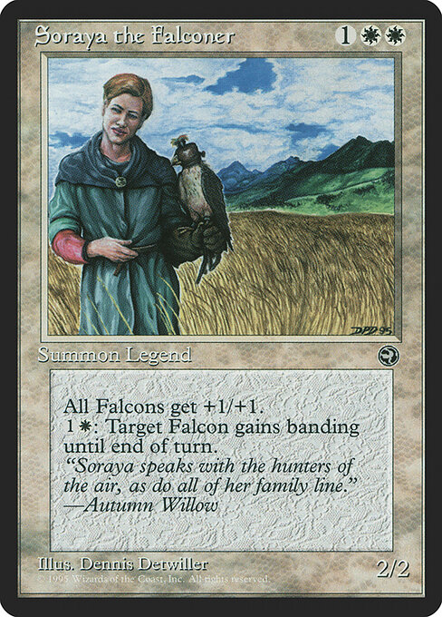 Soraya the Falconer - Homelands Magic card