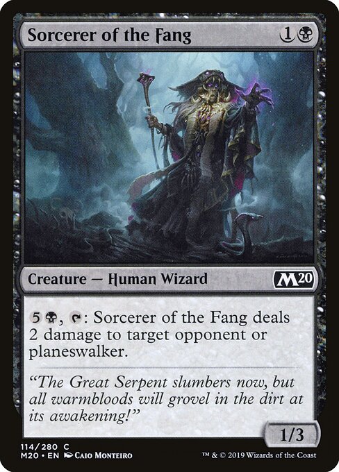 Sorcerer of the Fang - Core Set 2020 Magic card