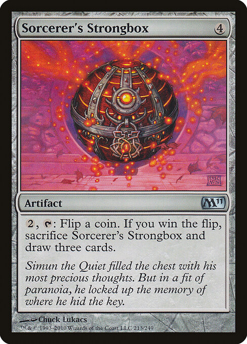 Sorcerer's Strongbox - Magic 2011 (#213) - Illustrated by Chuck Lukacs - Magic: The Gathering Card