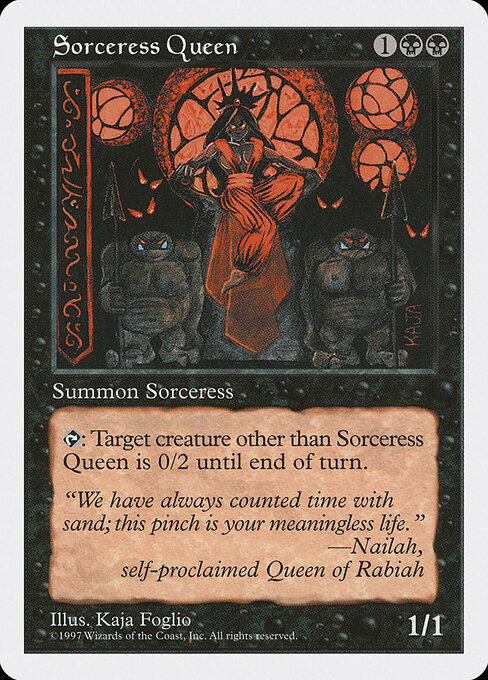 Sorceress Queen - Fifth Edition Magic card