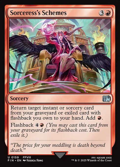 Sorceress's Schemes - Final Fantasy Magic card