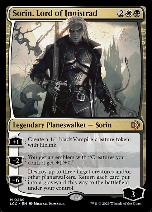 Sorin, Lord of Innistrad - The Lost Caverns of Ixalan Commander Magic card