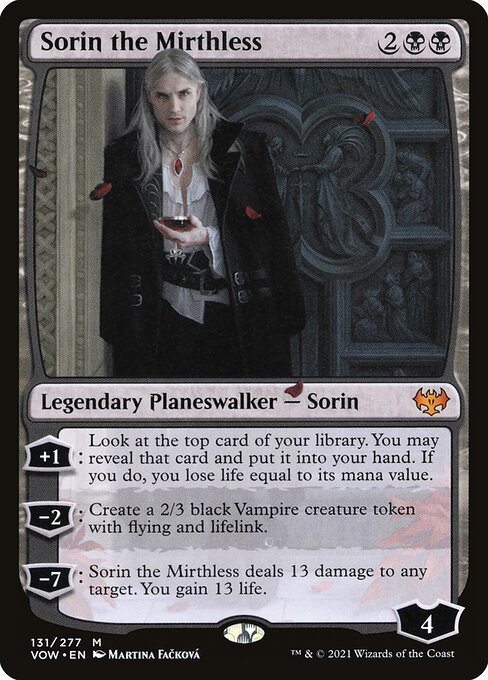 Sorin the Mirthless - Innistrad: Crimson Vow Magic card