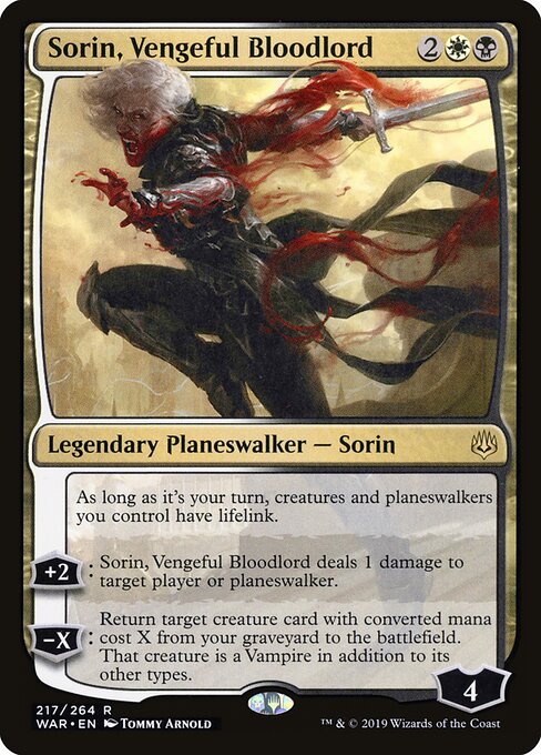 Sorin, Vengeful Bloodlord - War of the Spark Magic card