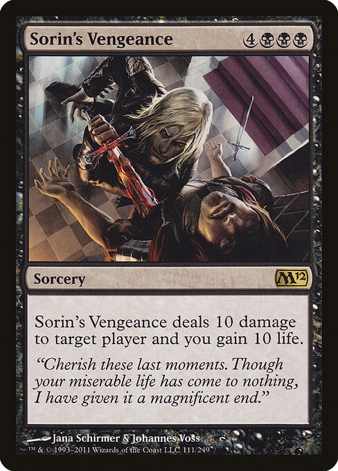 Sorin's Vengeance - Magic 2012 Magic card