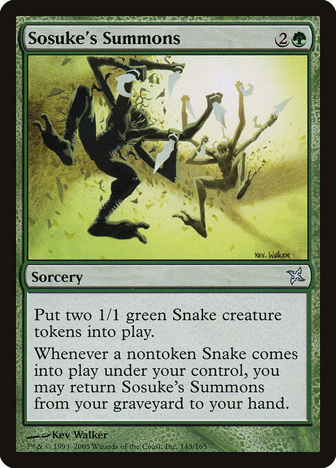 Sosuke's Summons - Betrayers of Kamigawa (#145) - Illustrated by Kev Walker - Magic: The Gathering Card