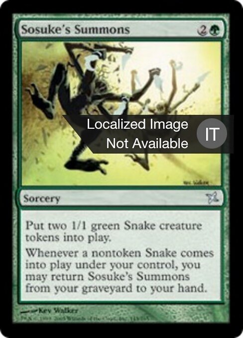 Evocazioni di Sosuke (Sosuke's Summons) - Betrayers of Kamigawa (#145) - Illustrated by Kev Walker - Magic: The Gathering Card