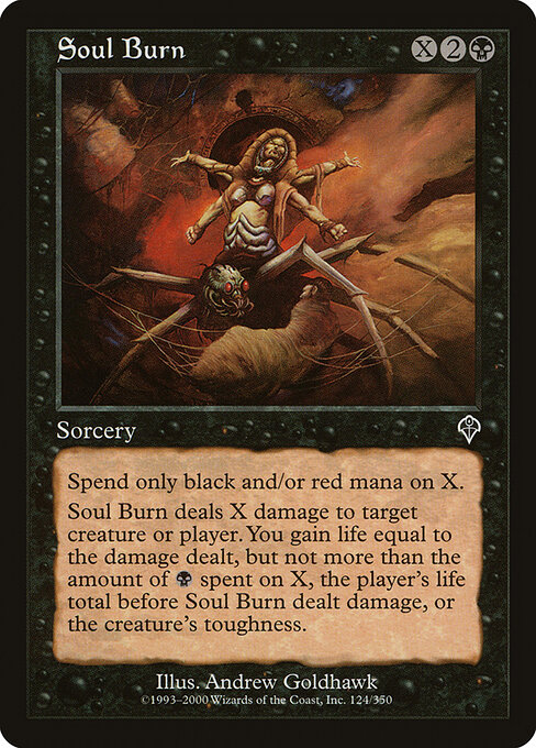Soul Burn - Invasion Magic card