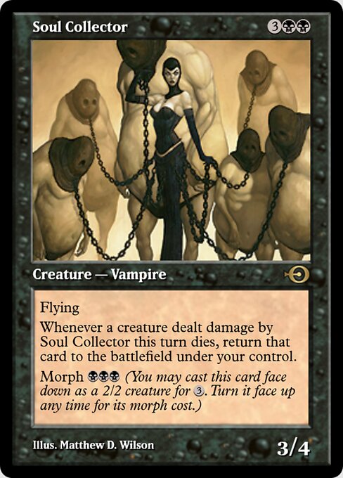 Collezionista di Anime (Soul Collector) - Scourge (#74) - Illustrated by Matthew D. Wilson - Magic: The Gathering Card