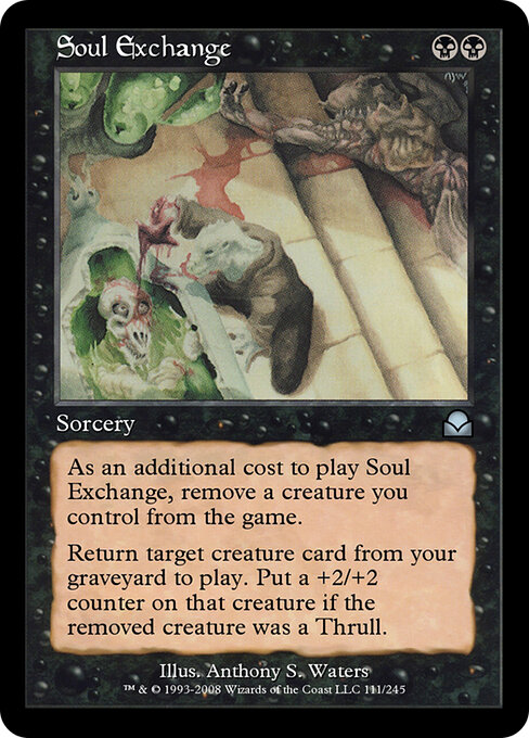 Soul Exchange - Masters Edition II (#111) - Illustrated by Anthony S. Waters - Magic: The Gathering Card