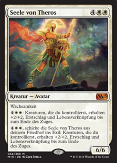Seele von Theros (Soul of Theros) - Magic 2015 (#34) - Illustrated by Zack Stella - Magic: The Gathering Card