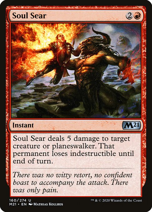 Soul Sear - Core Set 2021 Magic card