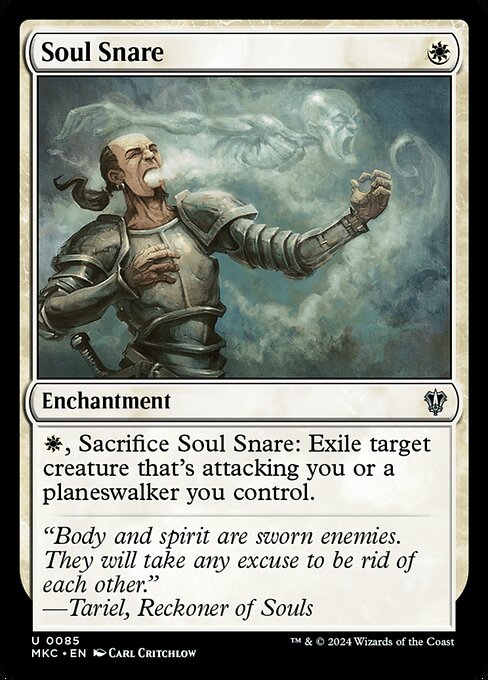 Soul Snare - Murders at Karlov Manor Commander (#85) - Illustrated by Carl Critchlow - Magic: The Gathering Card