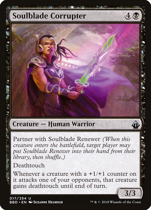 Soulblade Corrupter - Battlebond (#17) - Illustrated by Suzanne Helmigh - Magic: The Gathering Card