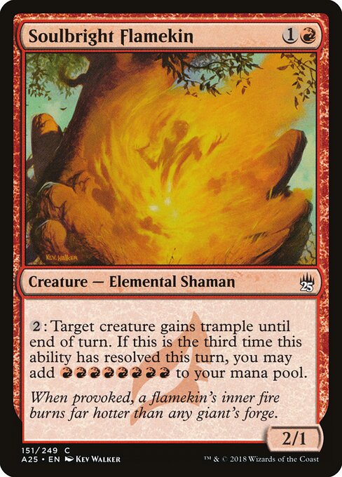 Soulbright Flamekin - Masters 25 Magic card