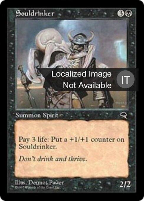 Seelensauger (Souldrinker) - Tempest (#158) - Illustrated by Dermot Power - Magic: The Gathering Card