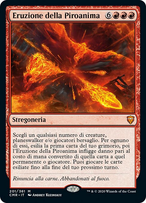 魂火爆發 (Soulfire Eruption) - Commander Legends (#201) - Illustrated by Andrey Kuzinskiy - Magic: The Gathering Card