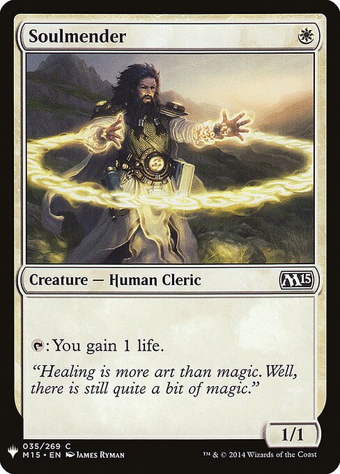 Целитель Душ (Soulmender) - Magic 2015 (#35) - Illustrated by James Ryman - Magic: The Gathering Card