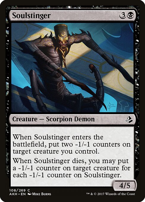 Soulstinger - Amonkhet (#108) - Illustrated by Mike Burns - Magic: The Gathering Card