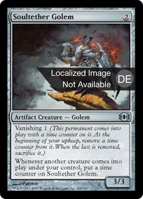 Seelengebundener Golem (Soultether Golem) - Future Sight (#164) - Illustrated by Paolo Parente - Magic: The Gathering Card