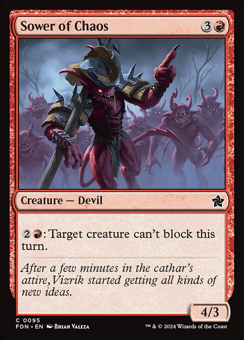 Sower of Chaos - Foundations Magic card
