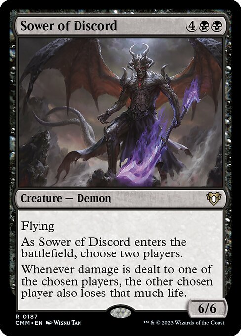 Sower of Discord - Commander Masters (#187) - Illustrated by Wisnu Tan - Magic: The Gathering Card
