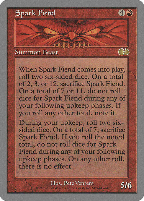 Spark Fiend - Unglued Magic card